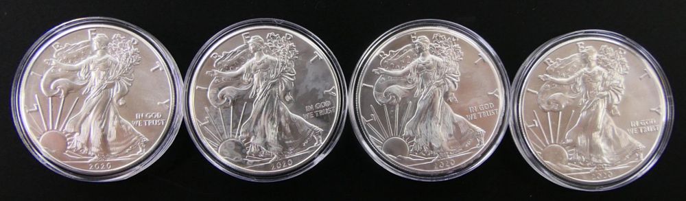 Appraisal: LOT OF LIBERTY EAGLE SILVER DOLLARS All appear to be