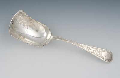 Appraisal: Tiffany Co Sterling Silver Serving Scoop With deep shovel shape