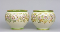 Appraisal: Pair of Tressemann Vogt Limoges Porcelain Jardini res circa -