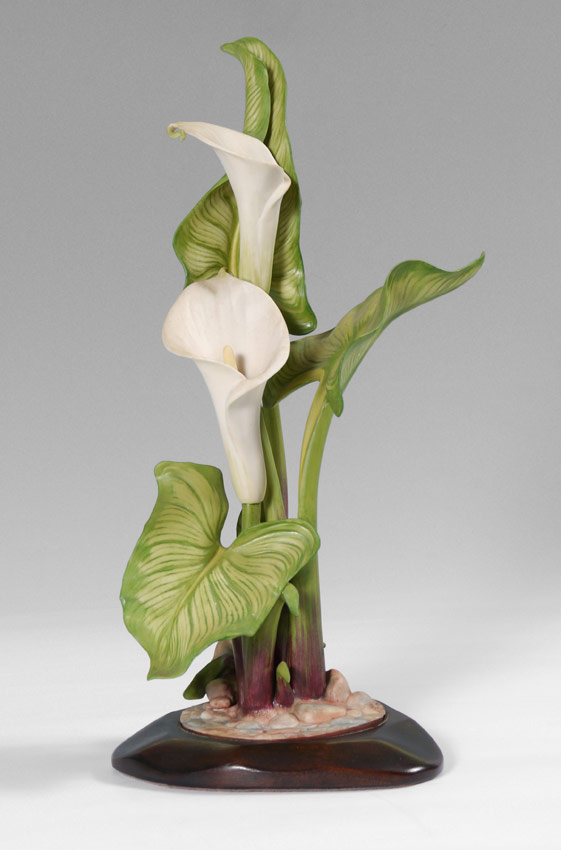 Appraisal: CYBIS PORCELAIN CALLA LILIES GROUP Figural group of calla lilies