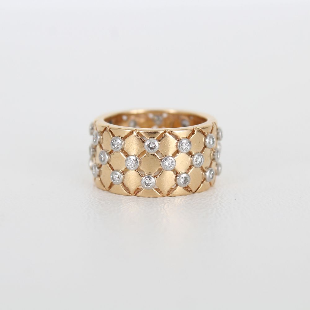 Appraisal: K Gold Diamond Band Ring K Gold Diamond Band Ring