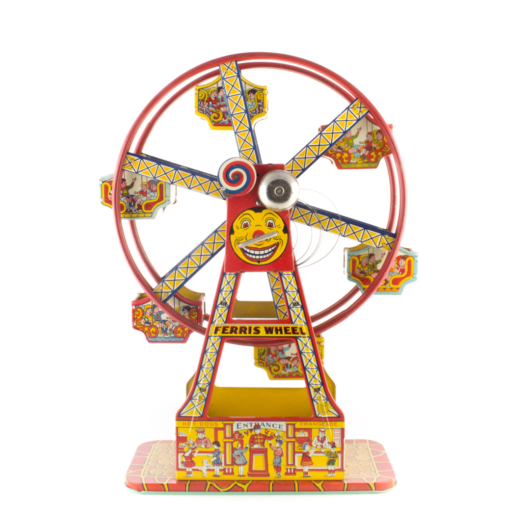 Appraisal: Toy Chein Ferris Wheel tin litho in box in H