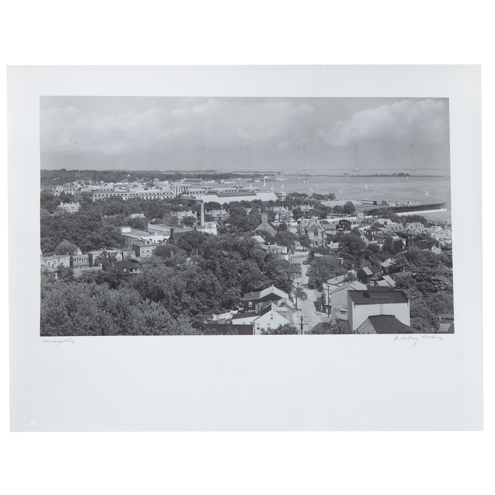 Appraisal: A AUBREY BODINE ANNAPOLIS PHOTOGRAPH American - Gelatin silver print