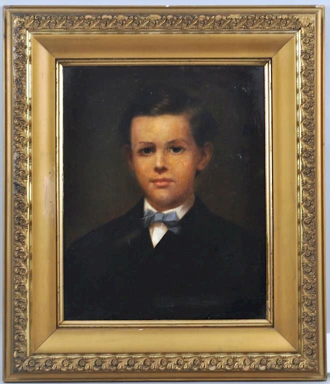 Appraisal: English School O C Portrait of Young Man unsigned Oil