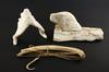 Appraisal: ESKIMO BONE CARVINGS - Including Inuit Bone Ice Fishing Rig