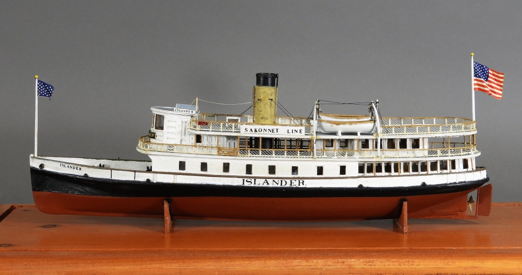 Appraisal: ISLANDER SCRATCH BUILT STEAMER BOAT MODEL United States th CenturyScratch