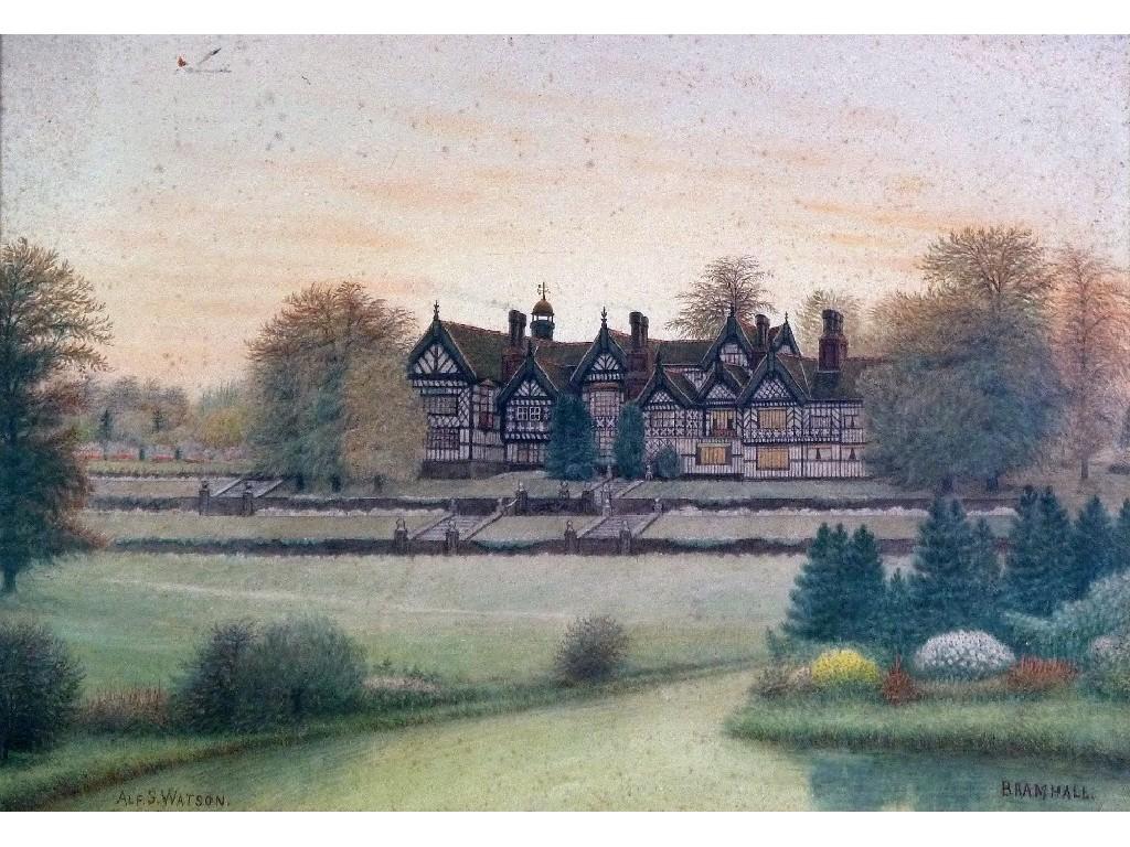 Appraisal: ALF S WATSON TH CENTURY WATERCOLOUR DRAWING'Bramhall'signed x cm x