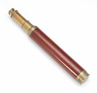 Appraisal: -'Spyglass' Two-Pull with Mahogany Barrel Signed on the draw tube