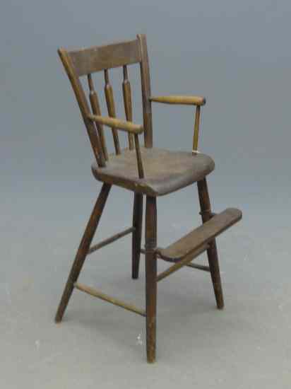 Appraisal: th c child' s highchair