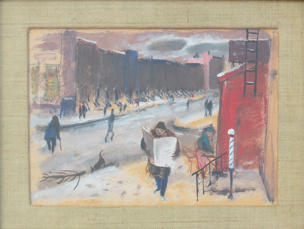 Appraisal: BOSA Louis American - New York City Street Scene with