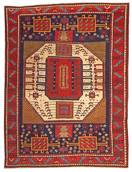 Appraisal: A Karachof Kazak rug South Caucasus circa size approximately ft