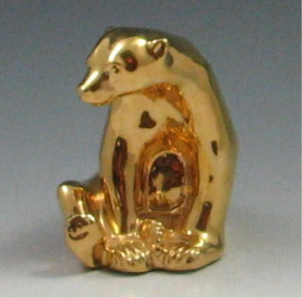 Appraisal: Rookwood Golden Honey Bear marked Rookwood bottom reads Golden Honey