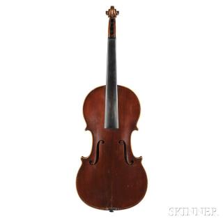 Appraisal: French Violin Mirecourt c labeled A LA VILLE DE CREMONE