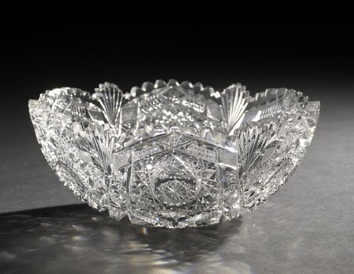 Appraisal: Fine American Brilliant-Cut Glass Berry Bowl first quarter th century