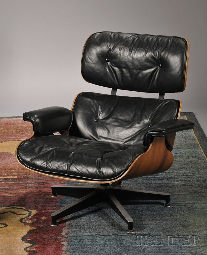 Appraisal: Charles and Ray Eames Lounge Chair Molded and laminated rosewood