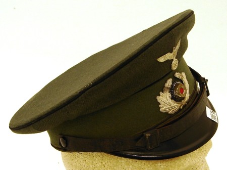 Appraisal: German early to mid 's style enlisted visor cap for