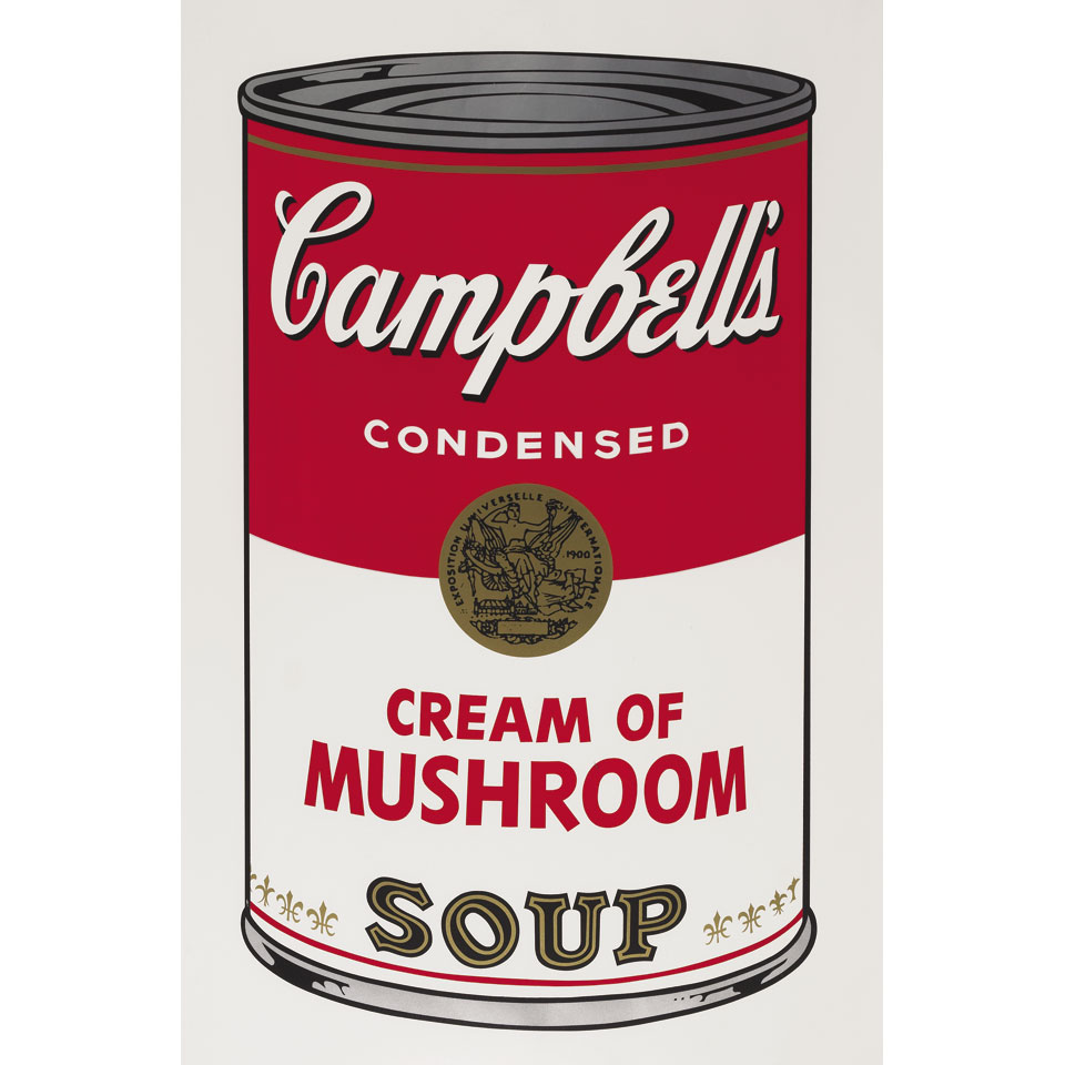 Appraisal: Andy Warhol - American CREAM OF MUSHROOM SOUP FROM CAMPBELL