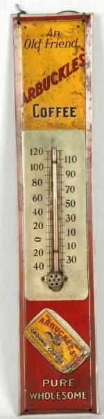 Appraisal: Tin Arbuckle's Ground Coffee Thermometer Description Nice early thermometer with