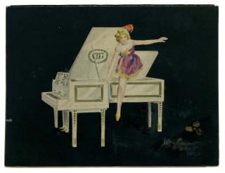 Appraisal: Thompson Clifford Girl from Piano Production London ca s Watercolor