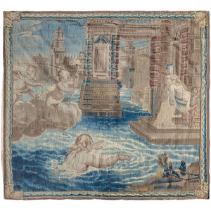 Appraisal: A Flemish Mythological Tapestry Depicting the Story of Hero and