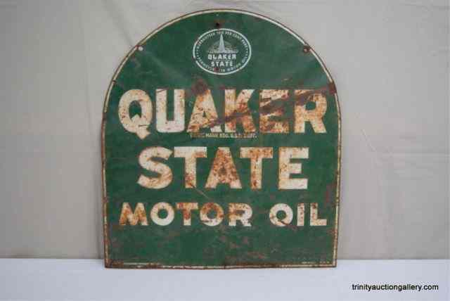 Appraisal: Quaker State Motor Oil Porcelain Adv SignFrom an collection is