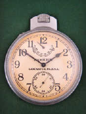 Appraisal: A keyless wind model Goliath chronometer by Hamilton in original