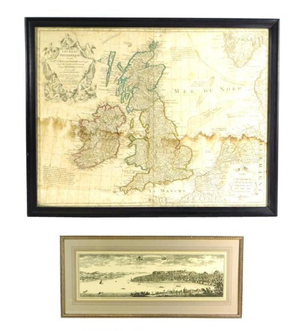 Appraisal: MAPS Two Maps Guillaume Delisle French - Les Isles Britanniques