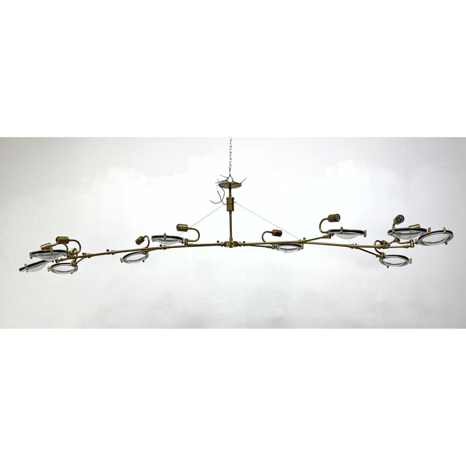 Appraisal: Large Neptune Glassworks LENS Chandelier Uri Davillier Retail price on