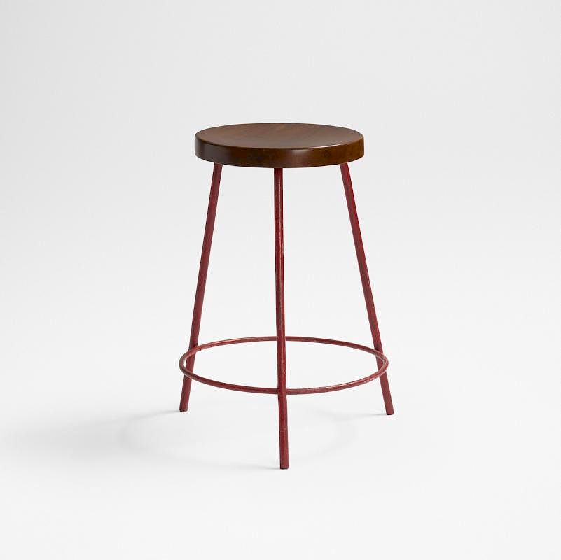 Appraisal: Pierre Jeanneret stool from Chandigarh Pierre Jeanneret stool from Chandigarh