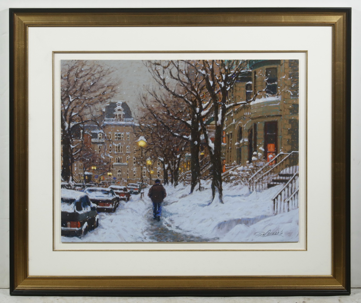 Appraisal: RICHARD SAVOIE CANADA - Rue Laval pastel on paper signed