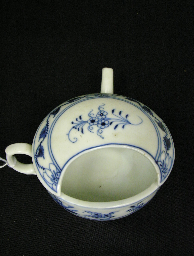 Appraisal: SIMSON GERMAN BLUE ONION GRAVY Gebr Simson - Gotha -