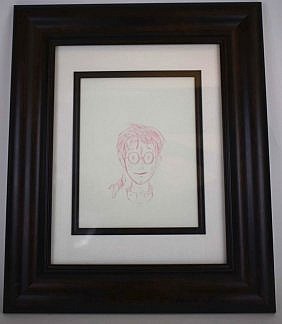 Appraisal: MARY GRANDPRE BRITISH HARRY POTTER DRAWINGPortrait Color Pencil on Paper