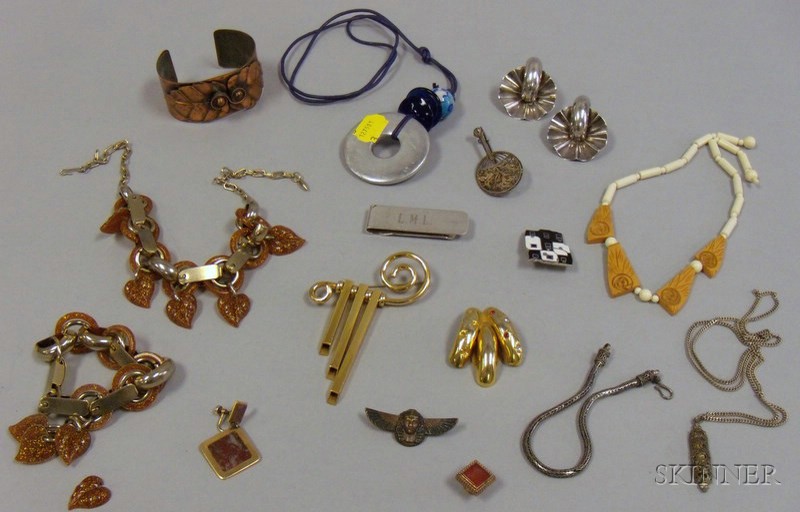 Appraisal: Small Group of Miscellaneous Jewelry Items including a Rebajes bracelet