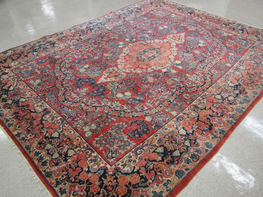 Appraisal: SEMI-ANTIQUE SAROUK CARPET Arak region Markazi Province western Iran hand