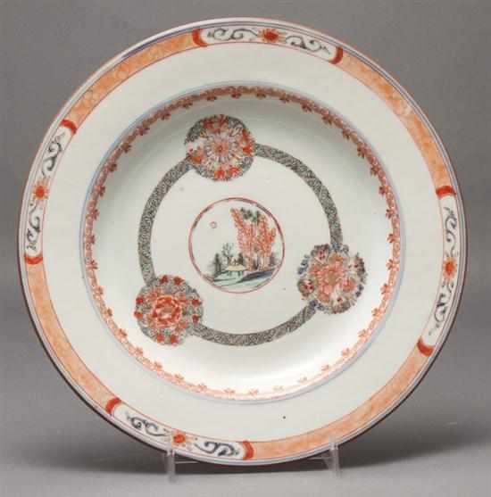 Appraisal: Chinese Export rouge de fer porcelain plate second quarter- th