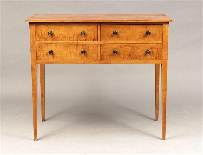 Appraisal: Shaker-Style Maple Table with Drawers x x in