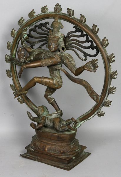 Appraisal: th Century Nepalese bronze Vishnu dancer h x w x