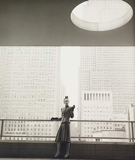 Appraisal: DAHL-WOLFE LOUISE - Balcony of Museum of Modern Art Silver