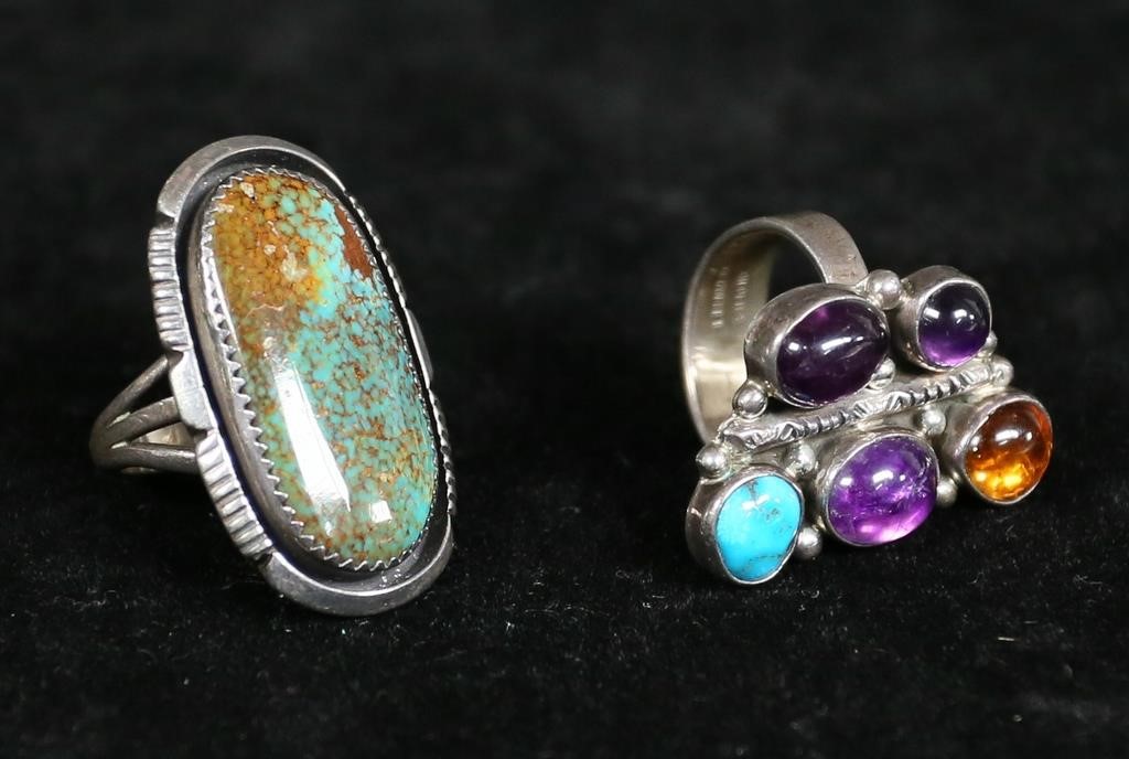 Appraisal: pieces of Navajo Native American jewelry Signed Will Denetdale sterling