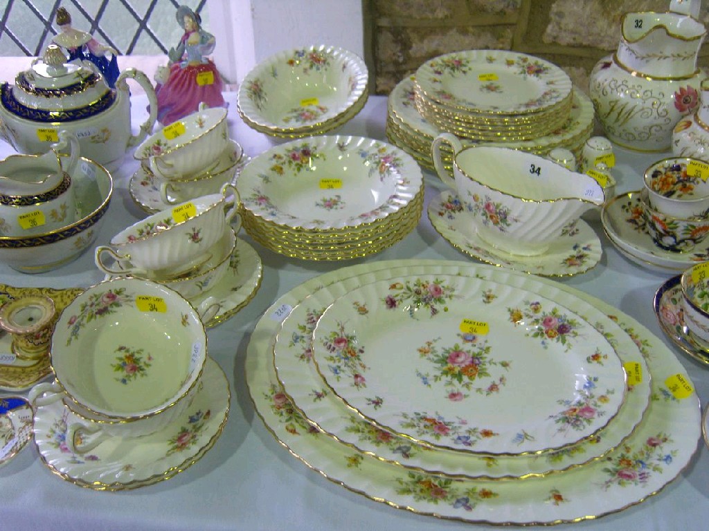 Appraisal: A collection of Mintons Marlow pattern dinner wares comprising oval