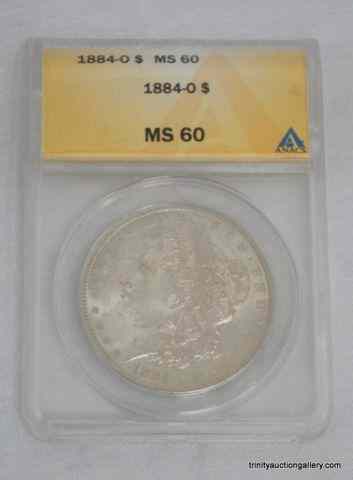 Appraisal: O Silver Morgan MS- Dollar CoinGraded and slabbed by ANACS