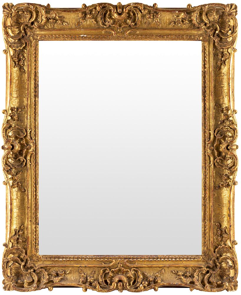 Appraisal: A FRAMED WALKER WALL MIRROR A FRAMED WALKER WALL MIRROR