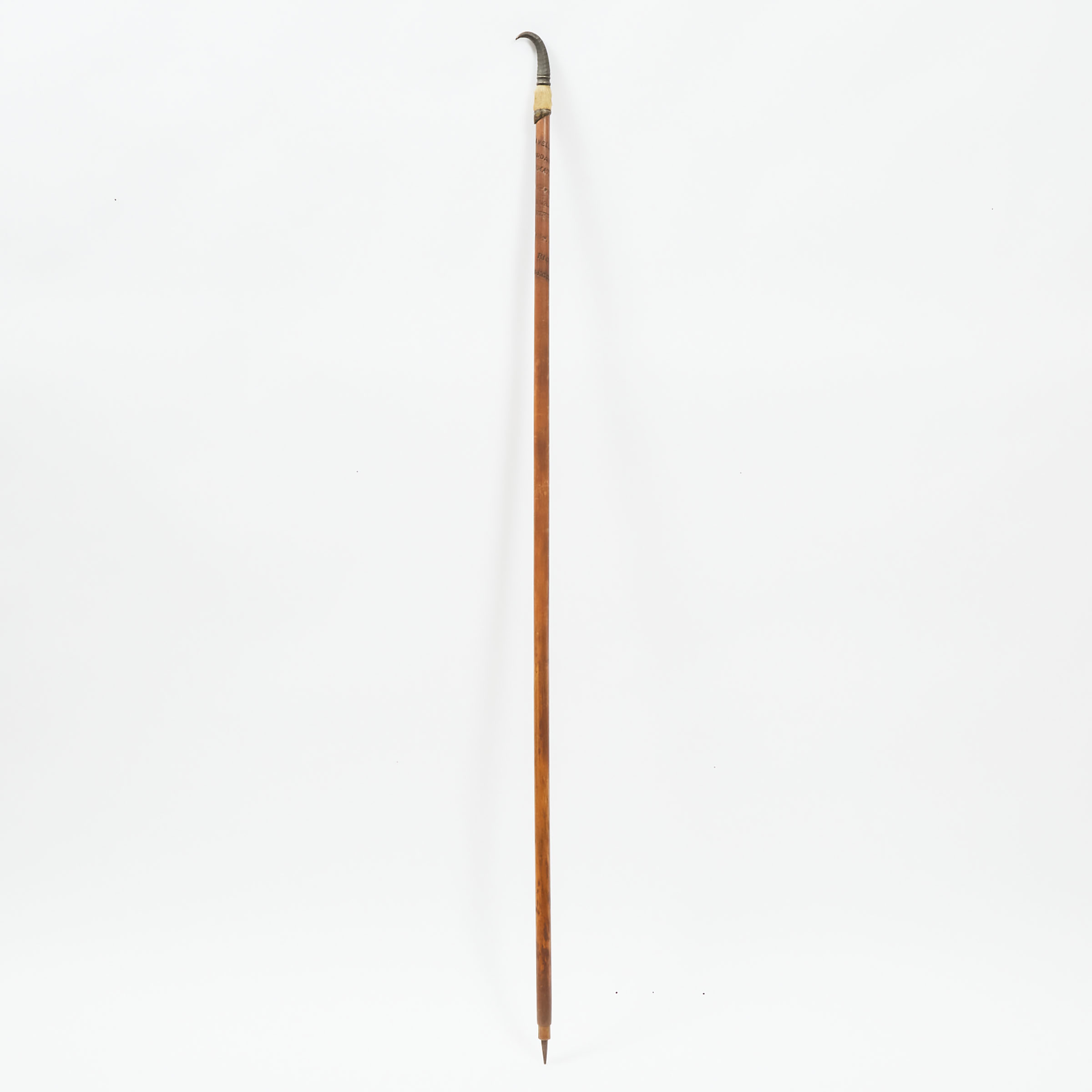 Appraisal: Swiss Alpine Hiking Stick early th century with goat foot