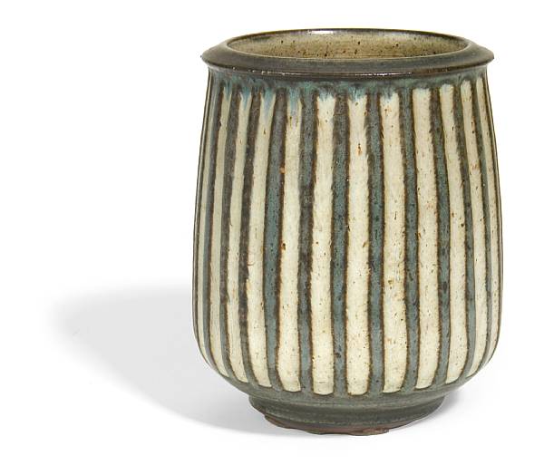 Appraisal: Property from a Private Westwood California Collection Vase glazed stoneware