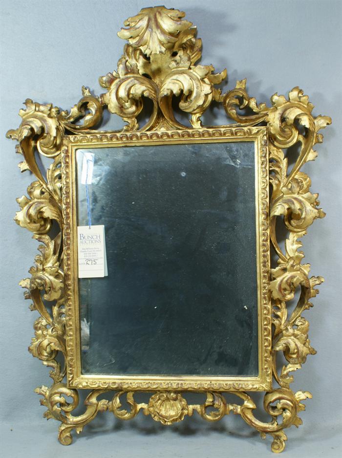 Appraisal: Carved gilt wood rococo framed mirror x Estimate -