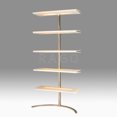 Appraisal: PHILLIP ENFIELD - Illuminated etagere New York s Acrylic stainless