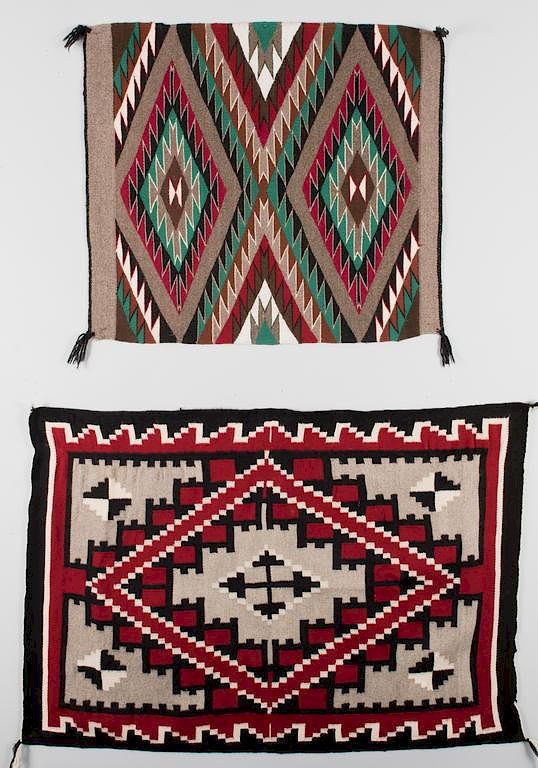 Appraisal: Navajo Rugs Ganado Eyedazzler st item Navajo Ganado rug with