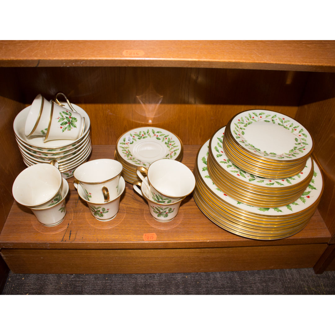 Appraisal: Lenox Christmas china