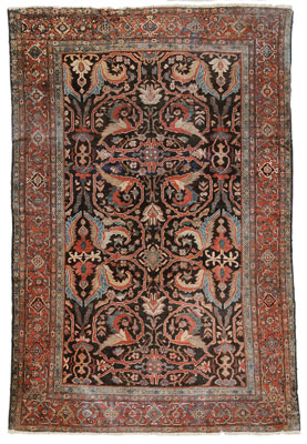 Appraisal: Majal Carpet Persian early th century repeating floral and vine