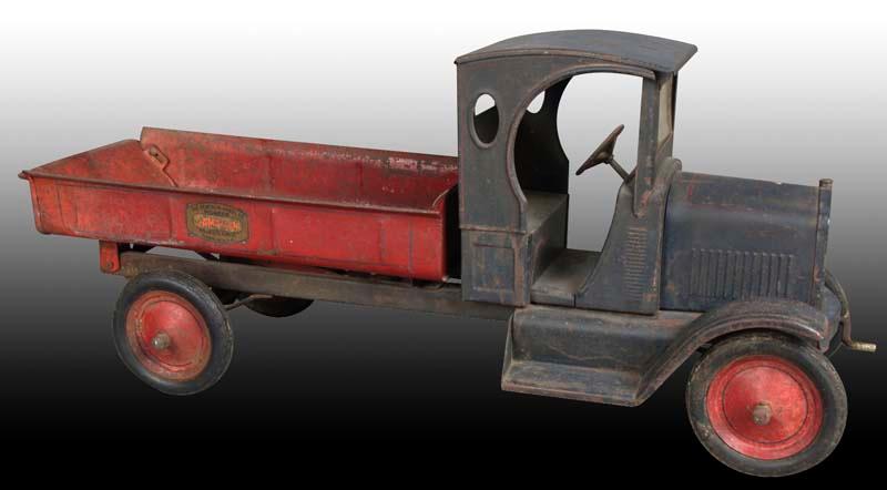 Appraisal: Pressed Steel Gendron ''Sampson'' Dump Truck Toy Description '' L